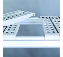 Stainless steel shelf with Polyethylene grids 373x 532 mm