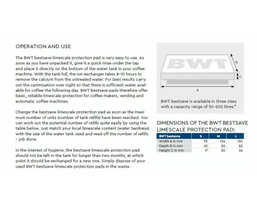 Картридж фильтра Bestsave S BWT 812088 Картридж фильтра Bestsave S BWT 812088