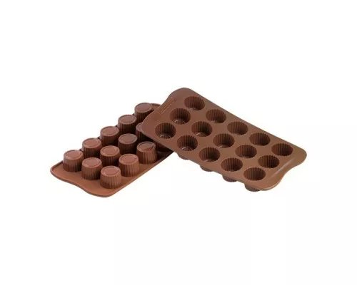 Hot chocolate Silikomart 070035, Buy Picture Chocolate mould praline, Silikomart, 070035
