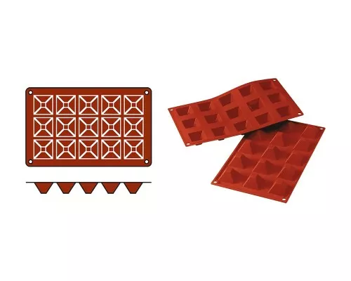Baking Molds Silikomart 070061, Buy Picture Baking mould pyramid-mini, Silikomart, 070061