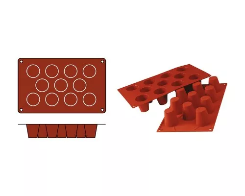 Baking Molds Silikomart 070072, Buy Picture Baking mould baba-medium, Silikomart, 070072