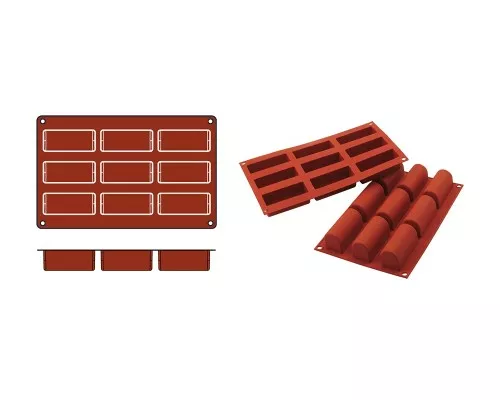 Формы для выпечки Silikomart 070077, Купить Фото Baking mould buche-midi, Silikomart, 070077