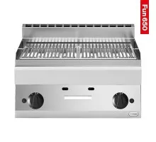 Lava stone grill 2-zones