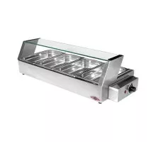 Heated display showcase