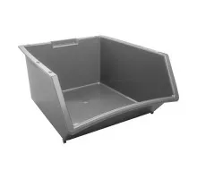 Open hopper bin stackable