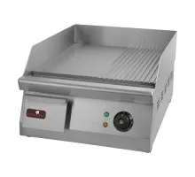 Fry top smooth-ribbed