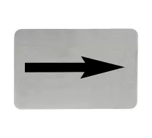 Adhesive text sign