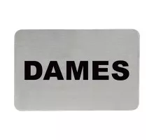 Adhesive text sign