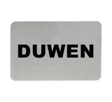 Adhesive text sign