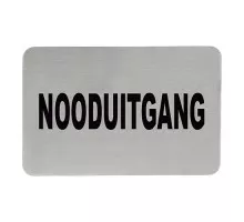 Adhesive text sign
