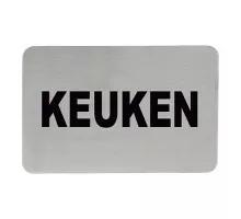 Adhesive text sign
