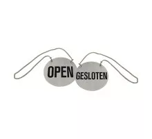 Adhesive text sign