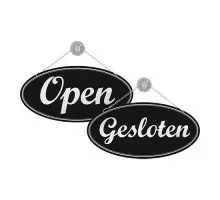Adhesive text sign