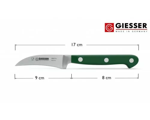 Birds beak peeling knife, grün, Giesser, 8243 9 gr Bird's beak peeling knife, grün, Giesser, 8243 9 gr