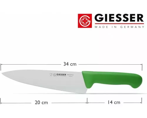 Chefs knife, yellow, Giesser, 8455 20 g Chef's knife, yellow, Giesser, 8455 20 g