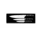 Cook's knive set, 3 pcs., black, Giesser, 9840