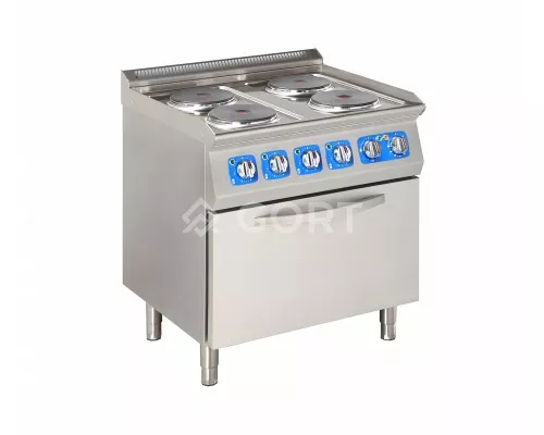 Electric cooking ranges on electric oven, Line 700 Gort GC1100-080EV+V40 Electric cooking ranges on electric oven, Line 700 Gort GC1100-080EV+V40