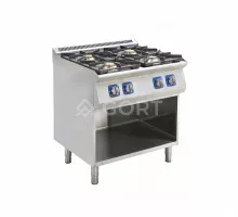 Gas cooking range on open base, Line 700 Gort GC2000-080EV+S02