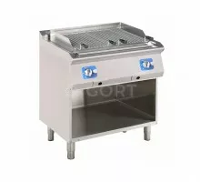 Gas lava stone grills on open base (monoblock), Line 700 Gort GL2000-080EV+S02