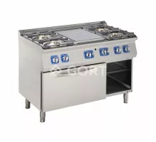 Gas solid top on gas oven, Line 700 Gort GT2300-120EV+V52