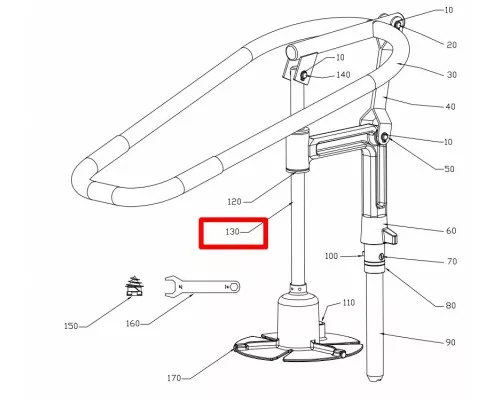 Feeder plate including shaft, Hallde, Metos, 37061 Пластина с питателем, включая вал, Hallde, 37061