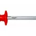 Picture Sharpening steel: 12 round, red handle with ring, HQT, 12 mm, HQT