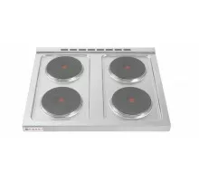 Elektriskā plīts Kitchen Line ar 4 sildriņķiem uz atvērta tipa pamatnes, HENDI, Kitchen Line, 400V/10400W, 800x700x(H)900mm
