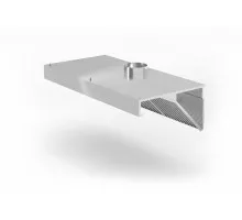 Wall-mounted extractor hood, HENDI, Profi Line, with LED lighting, 1200x700x(H)450mm
