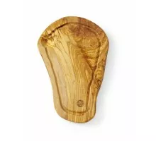 Olīvkoka servēšanas dēlis, ar rievu, HENDI, 300x210x(H)18mm