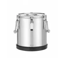 Термос Kitchen Line из нержавеющей стали для транспортировки пищевых продуктов, HENDI, Kitchen Line, 15л, серебряный, ø300x(H)340мм