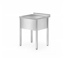 Стол с бассейном – пристенный, HENDI, Profi Line, 600x600x(H)850мм