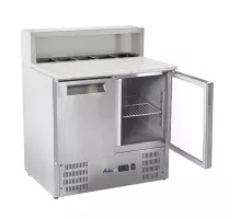 Стол холодильний 2-дверный с надставкой и гранитной столешницей, Arktic, 247л, 230В/145Вт, 900x700x(H)1070мм