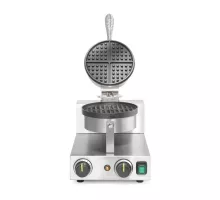 Apaļš vafeļu gatavotājs beļģu vafelēm, 230V/1000W, 250x491x(H)285mm