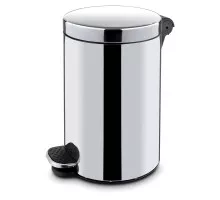 Apaļa atkritumu urna ar kājas pedāli un noņemamu konteineru, 30L, ø300x(H)650mm