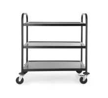 Serving trolley matt black, 905x585x(H)945mm