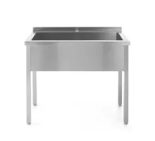 Single sink table - welded, Profi Line, 800x600x(H)850mm