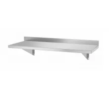 Wall shelf, with two steel brackets, 800x300x(H)250mm