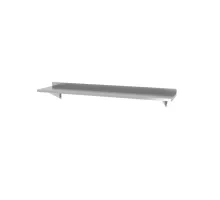 Wall shelf, with two steel brackets, 1400x300x(H)250mm