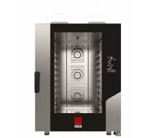 Konvekcijas tvaiku krāsns „Millennial Black Mask Bakery”, 10 × 600 × 400 mm – ar elektronisku vadību, gāzes, Tecnoeka, 230V/700W, 18kW, 850x1035x(H)1231mm