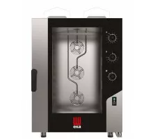 Konvekcijas tvaiku krāsns „Millennial Smart Bakery”, 10 × 600 × 400 mm – ar elektromehānisku vadību, gāzes, Tecnoeka, 230V/700W, 18kW, 850x1041x(H)1231mm