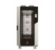 Konvekcijas tvaiku krāsns „Millennial Touch Screen Bakery” ar automātisku tīrīšanas sistēmu, 16 × 600 × 400 mm – ar elektronisku vadību, gāzes, Tecnoeka, 230V/1450W, 30kW, 930x1160x(H)2060mm