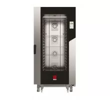 Печь пароконвекционная (пароконвектомат) Millennial Touch Screen Gastro с автоматической системой мойки, 20× GN 1/1 – с электронным управлением, электрическая, Tecnoeka, 400В/31000Вт, 930x1035x(H)1900мм