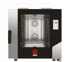 Konvekcijas tvaiku krāsns „Millennial Touch Screen Bakery” ar automātisku tīrīšanas sistēmu, 6 × 600 × 400 mm – ar elektronisku vadību, gāzes, Tecnoeka, 230V/500W, 13500kW, 850x1035x(H)950mm