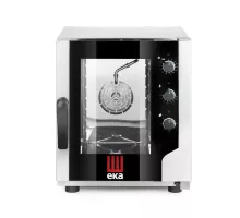 Конвекционный паровой духовой шкаф – Evolution Next 5 x GN 2/3, электрический, с прямым распылением, с электромеханическим управлением, Tecnoeka, 230В/3200Вт, 550x754x(H)662мм