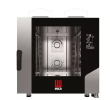 Печь пароконвекционная (пароконвектомат) Millennial Black Mask Bakery, 6× 600×400 мм – электронное управление, газовая, Tecnoeka, 230В/500Вт, 13,5kW, 850x1035x(H)951мм