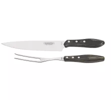 Komplekts „Churrasco” gaļai, 2 piederumu, Tramontina, brūna krāsa, Brūns, 2 gab., (L)mm