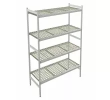 Полка Linear S.Steel 6017x373 H.1740 4 shelves Poly 92.IL41357