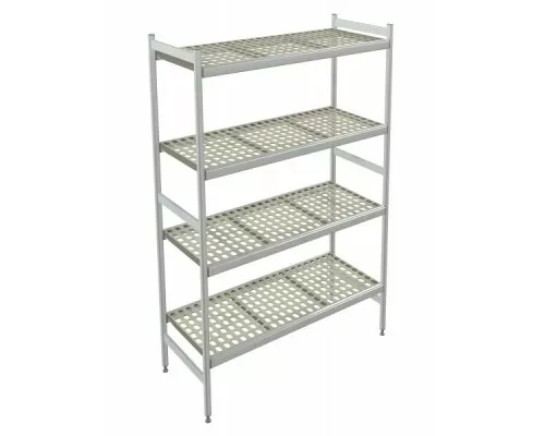 Shelving Linear Alu 1126x577 H.1740 mm 4 shelves Poly Shelving Linear Alu 1126x577 H.1740 mm 4 shelves Poly