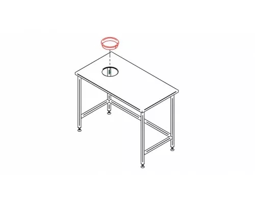 Atkritumu atveres apkakle ø 200mm jak-200, Inox baltic, JAK-200 Atkritumu atveres apkakle ø 200mm jak-200, Inox baltic, JAK-200