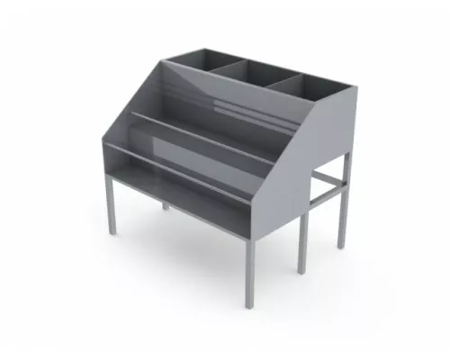 Ledus tvertne ar pudeļu plauktiem jvp-12, Inox baltic, JVP-12 Ledus tvertne ar pudeļu plauktiem jvp-12, Inox baltic, JVP-12